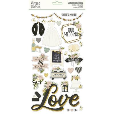 Simple Stories Happily Ever After -  Chipboard Stickers